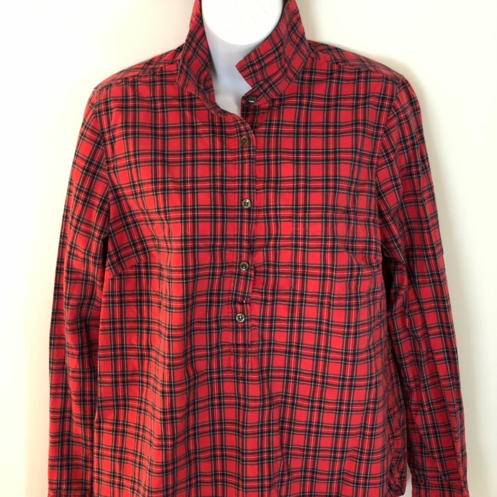 J Crew Popover Blouse